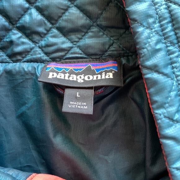 Patagonia Women's Mixed Snap-T® Pullover Jacket Crater Blue Rare Size Large - Picture 7 of 14